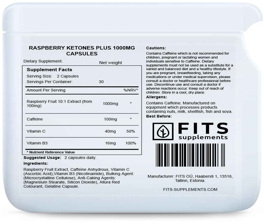 Raspberry Ketones Plus 60 capsules