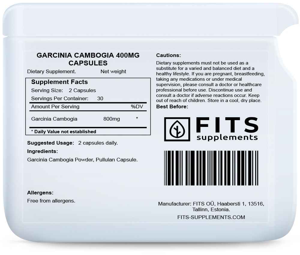 Garcinia Cambogia 400mg 60 capsules