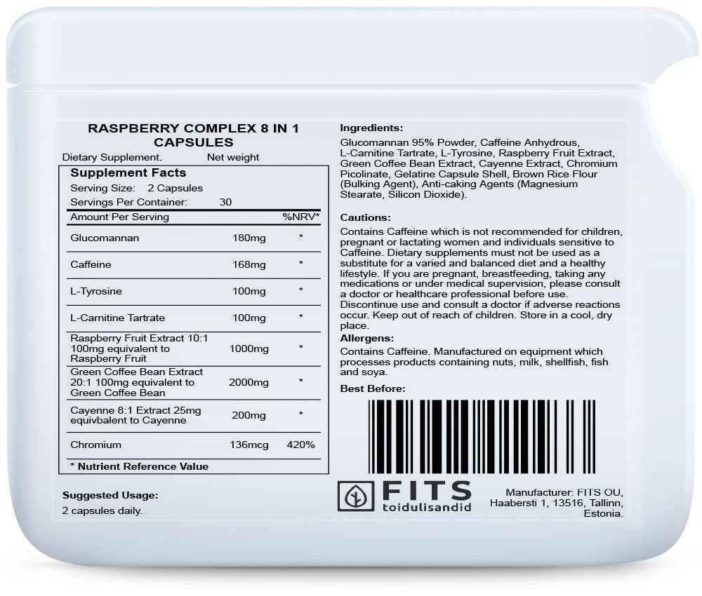 Raspberry Complex 8 in 1 60 capsules