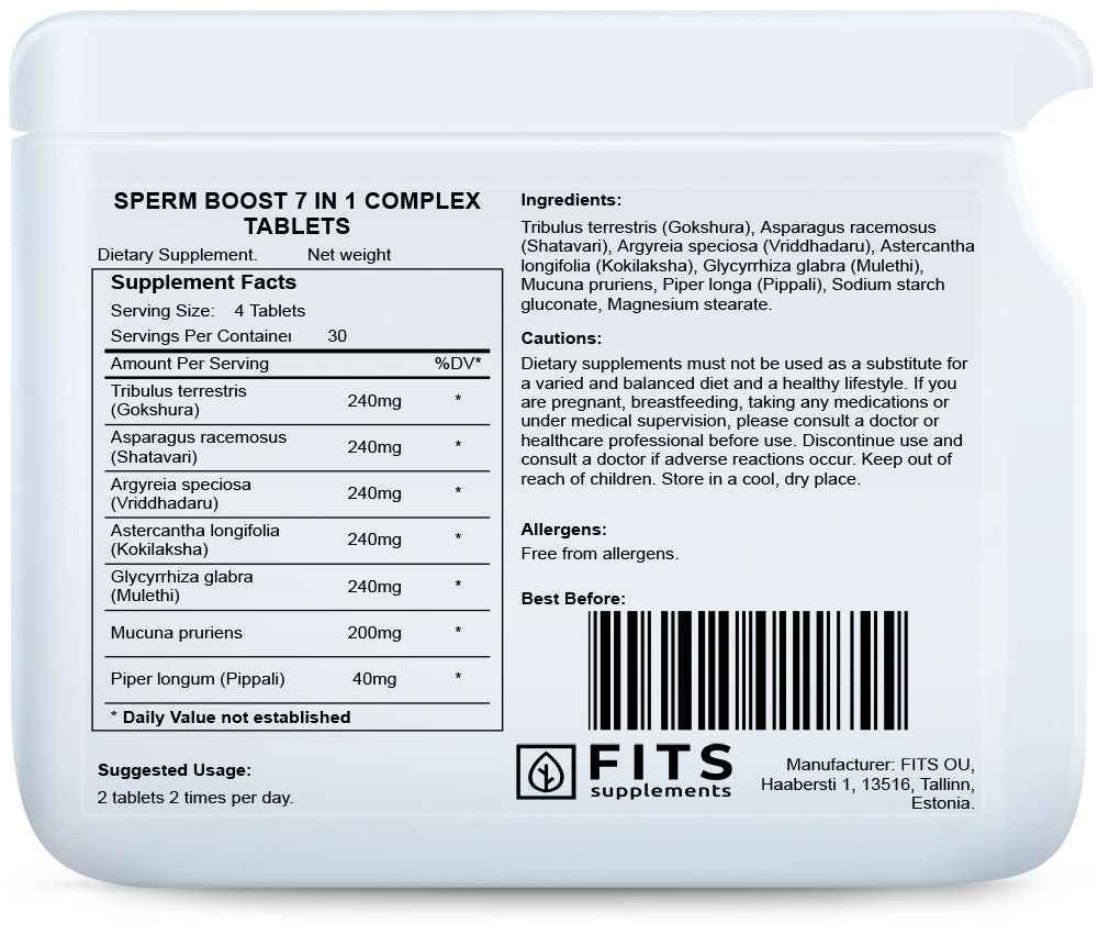 Sperm Boost 7 in 1 Complex 120 tablets