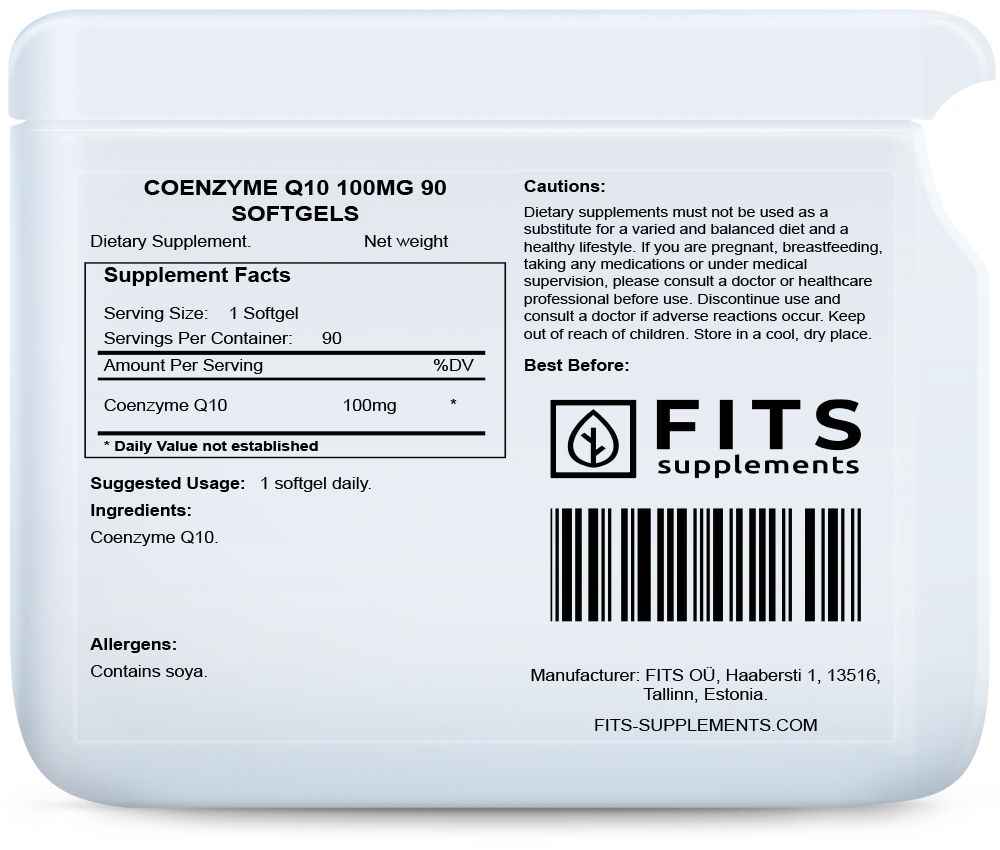 Coenzyme Q10 100mg 90 softgels