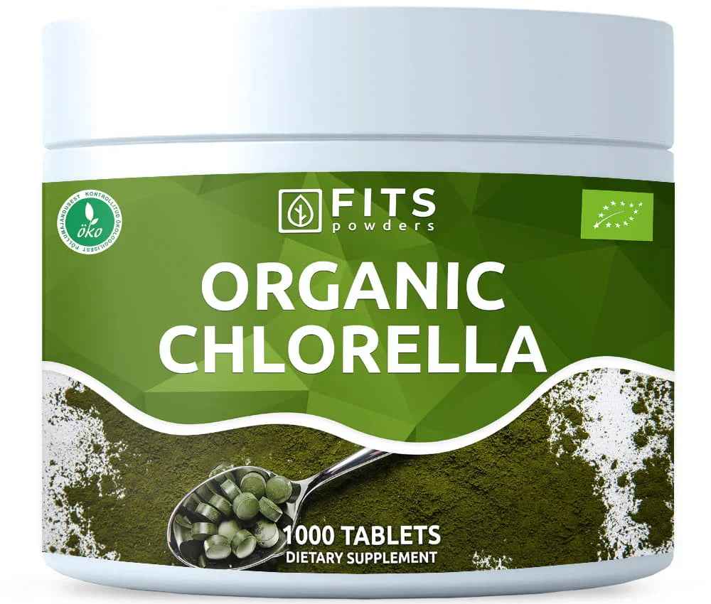 Organic Chlorella 500mg 1000 tablets