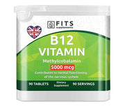 Vitamin B12 Strong 5000mcg 90 tablets