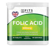 Folic acid 400mcg 90 tablets