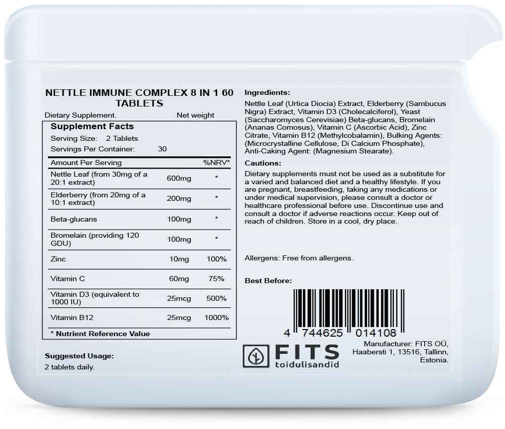 Nettle Immune Complex 8 in 1 60 tablets