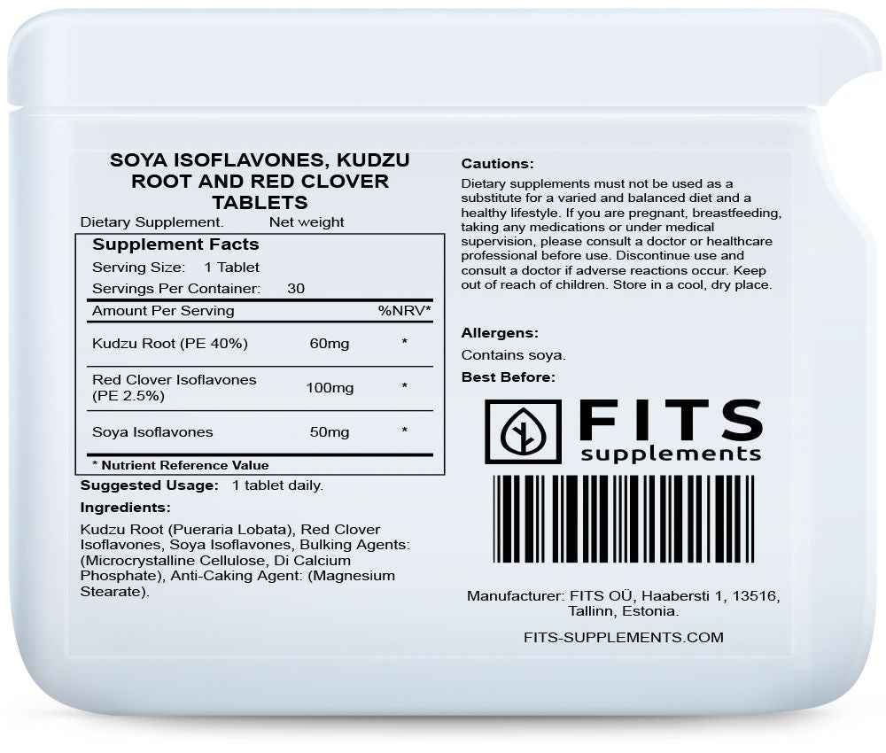 Soya Isoflavones, Kudzu Root and Red Clover 30 tablets