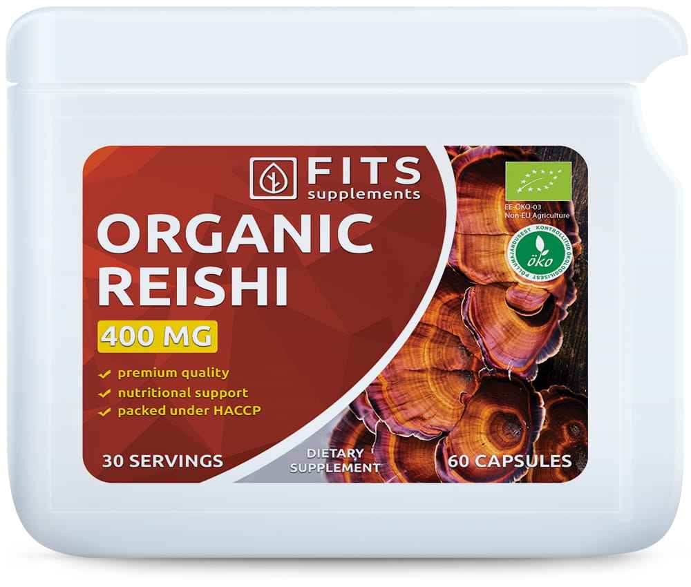 Organic Reishi 400mg 60 capsules