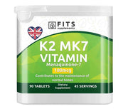 Vitamin K2 MK7 100 mcg 90 tablets