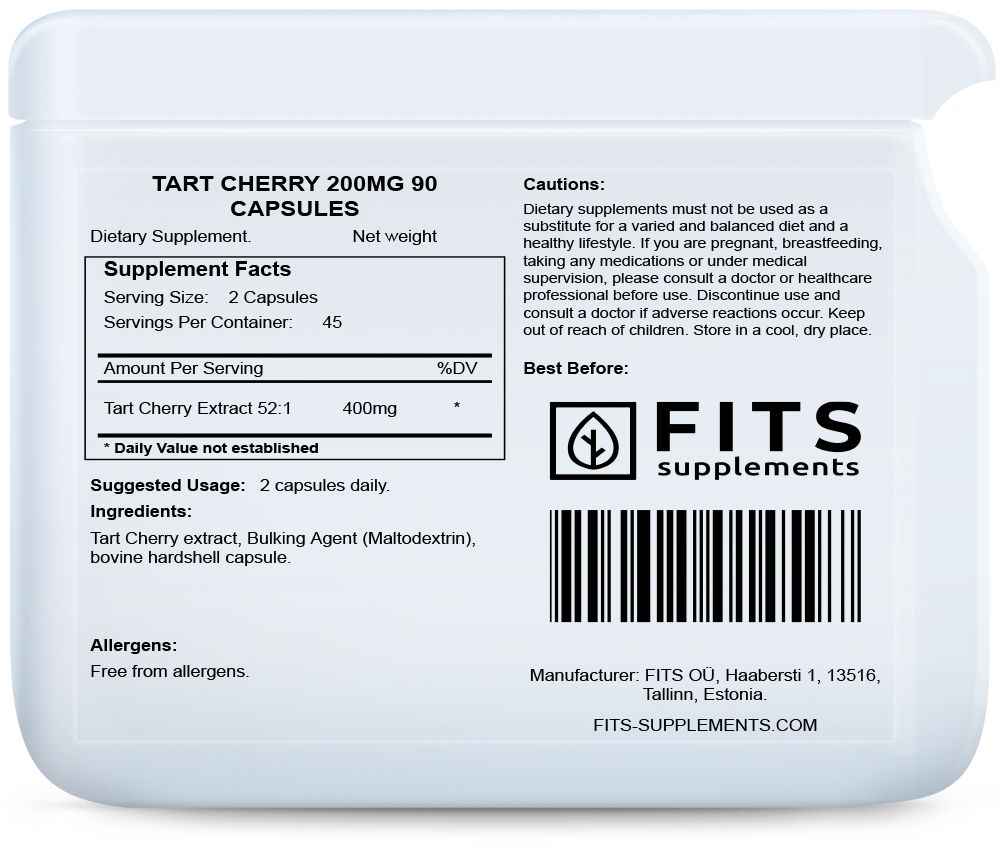Tart Cherry 200mg 90 capsules