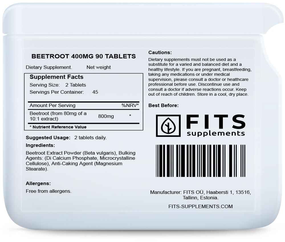 Beetroot 400mg 90 tablets