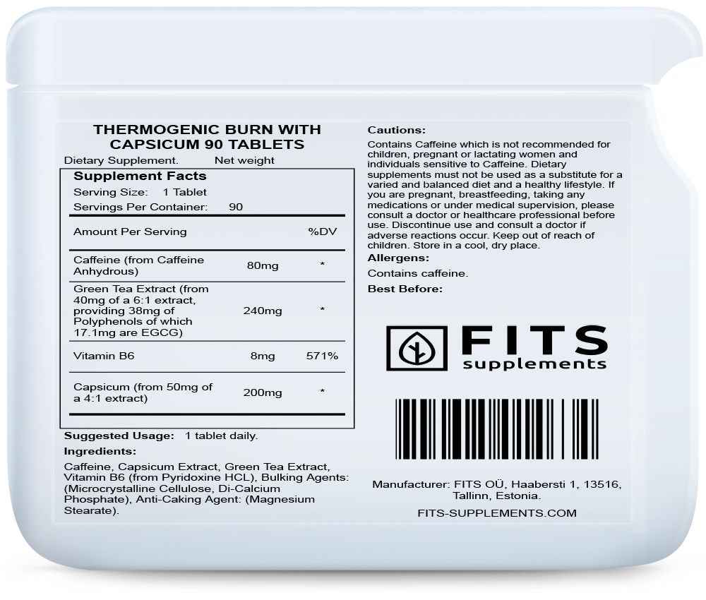 Thermogenic Burn with Capsicum 90 tablets