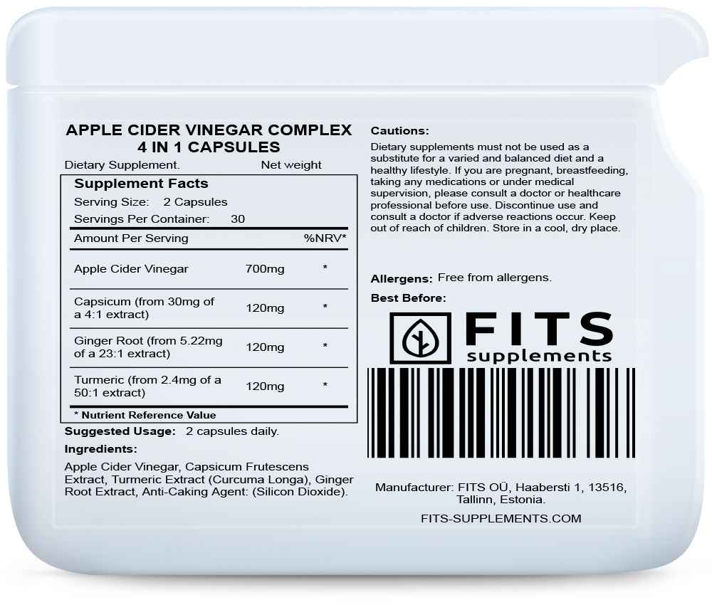 Apple Cider Vinegar Complex 4 in 1 60 capsules