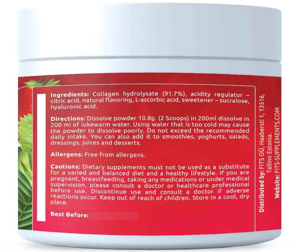 Premium Collagen Fresh Strawberry powder 325g