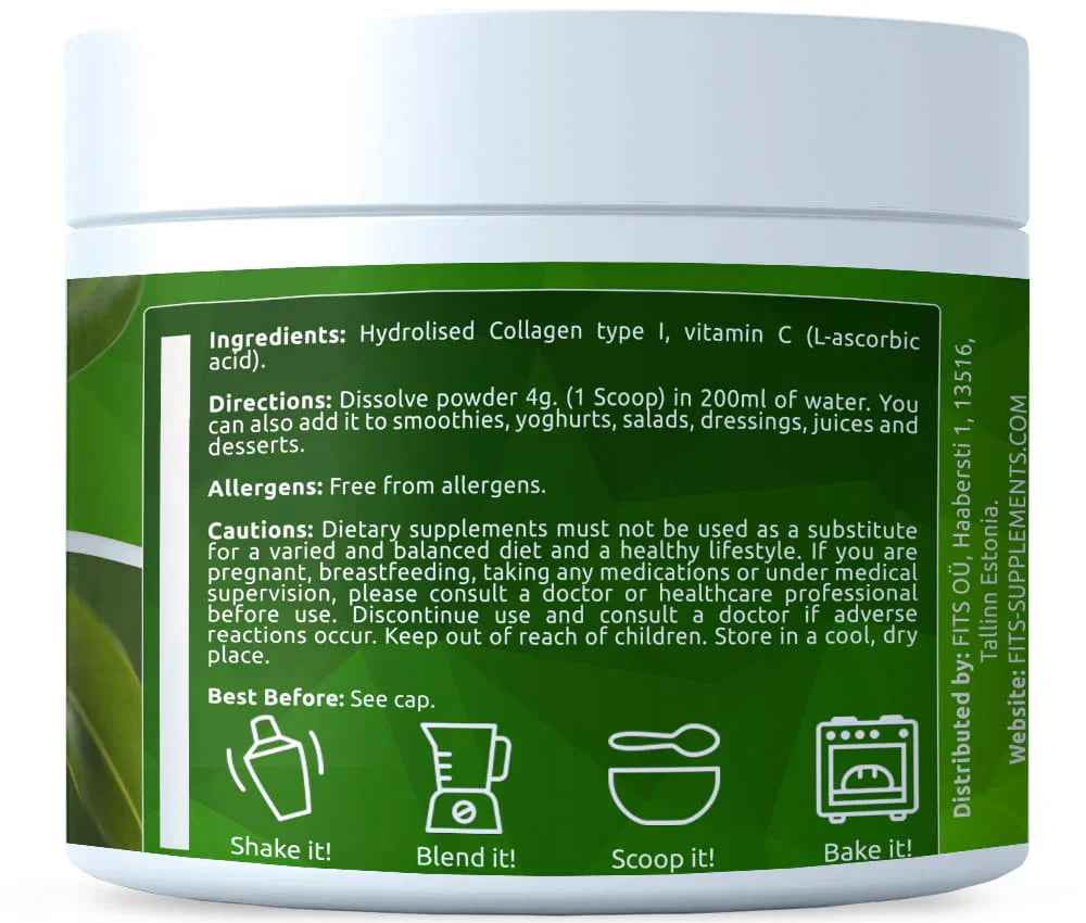 Premium Hydrolyzed Collagen with Vitamin C 320g powder