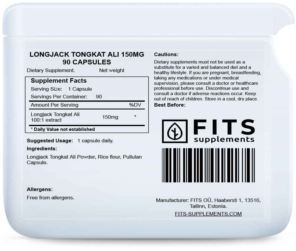 Longjack Tongkat Ali 150mg 90 capsules