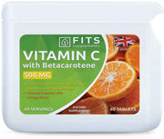 Vitamin C 500mg Orange with Betacarotene chewable 60 tablets