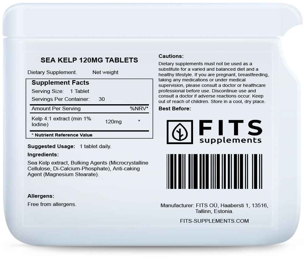 Sea Kelp 120mg 30 tablets