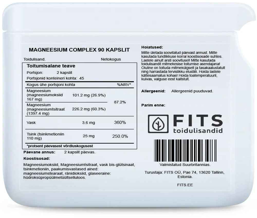 Magnesium Complex 90 capsules