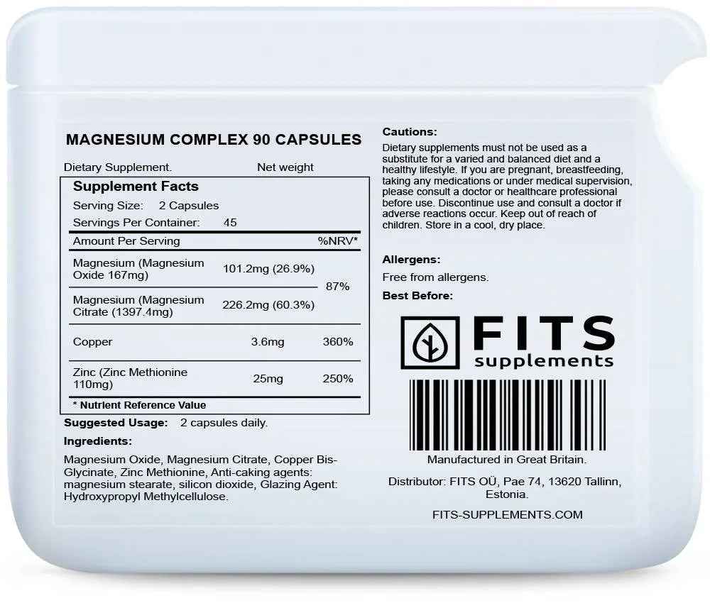 Magnesium Complex 90 capsules