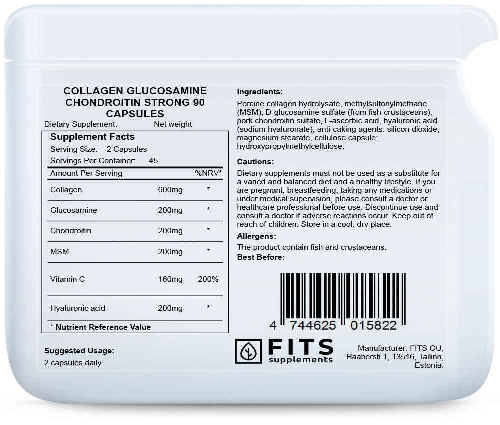 Collagen Glucosamine Chondroitin Strong 90 capsules