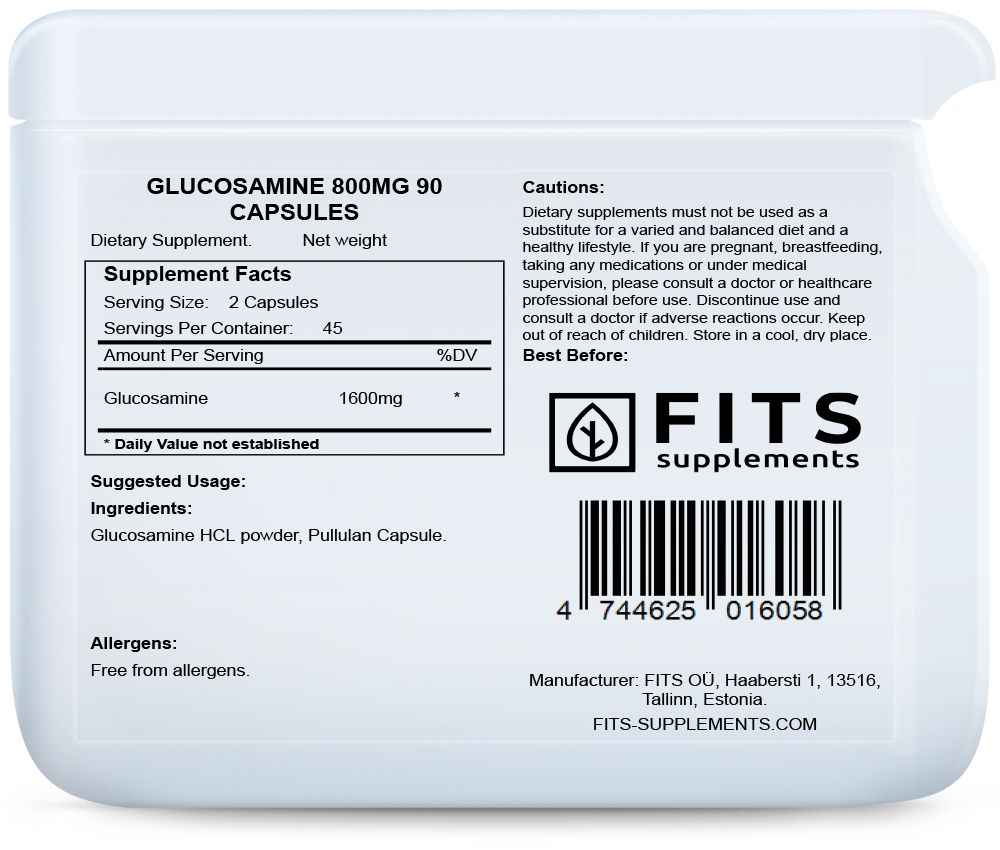 Glucosamine 800mg 90 capsules