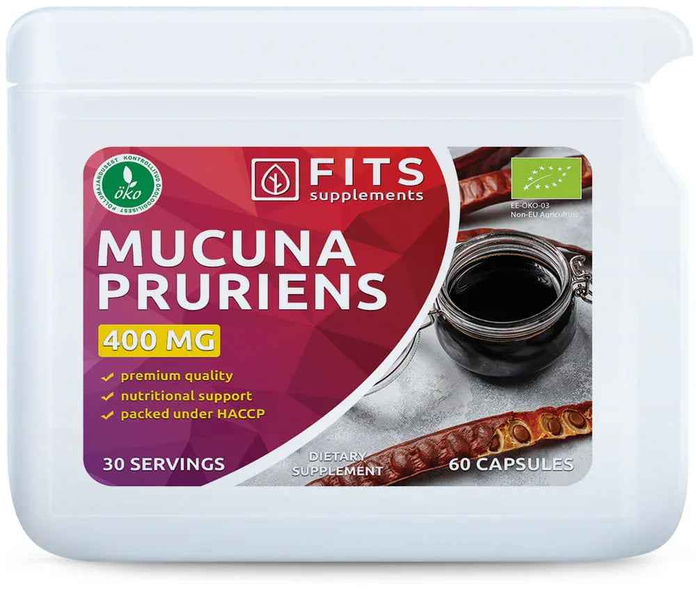 Organic Mucuna Pruriens 400mg 60 capsules