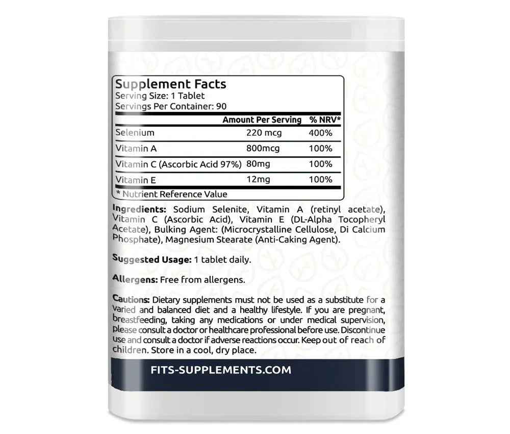 Selenium and ACE 90 tablets