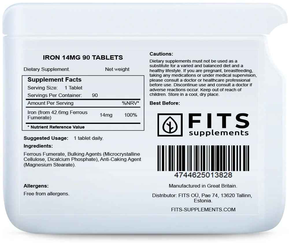 Iron 14mg 90 tablets
