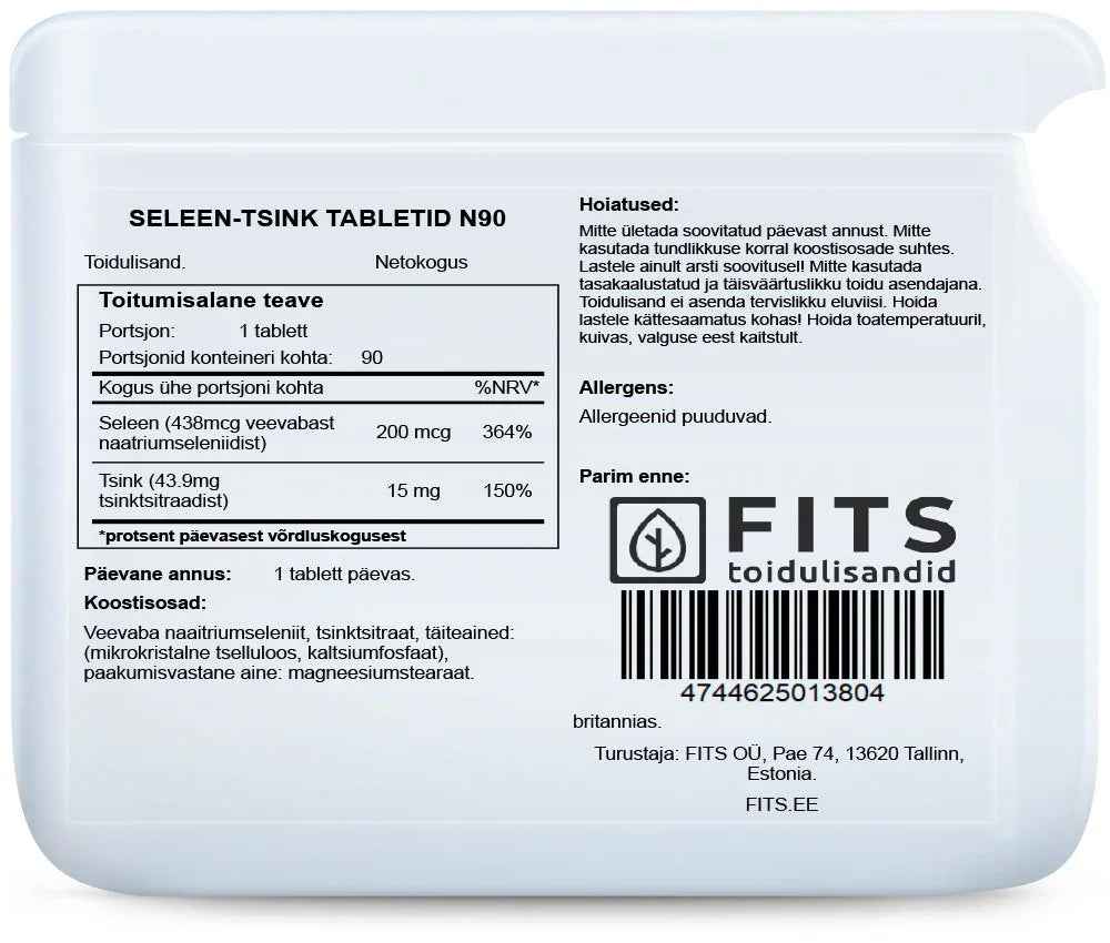 Selenium and Zinc 90 tablets