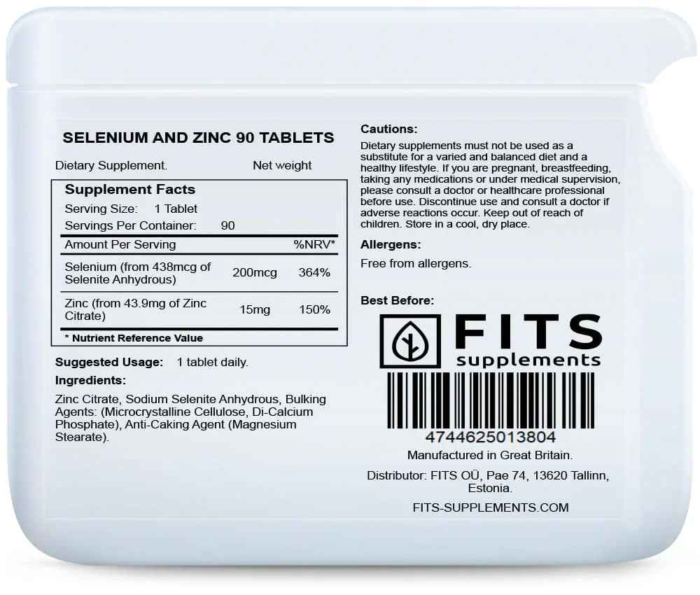 Selenium and Zinc 90 tablets
